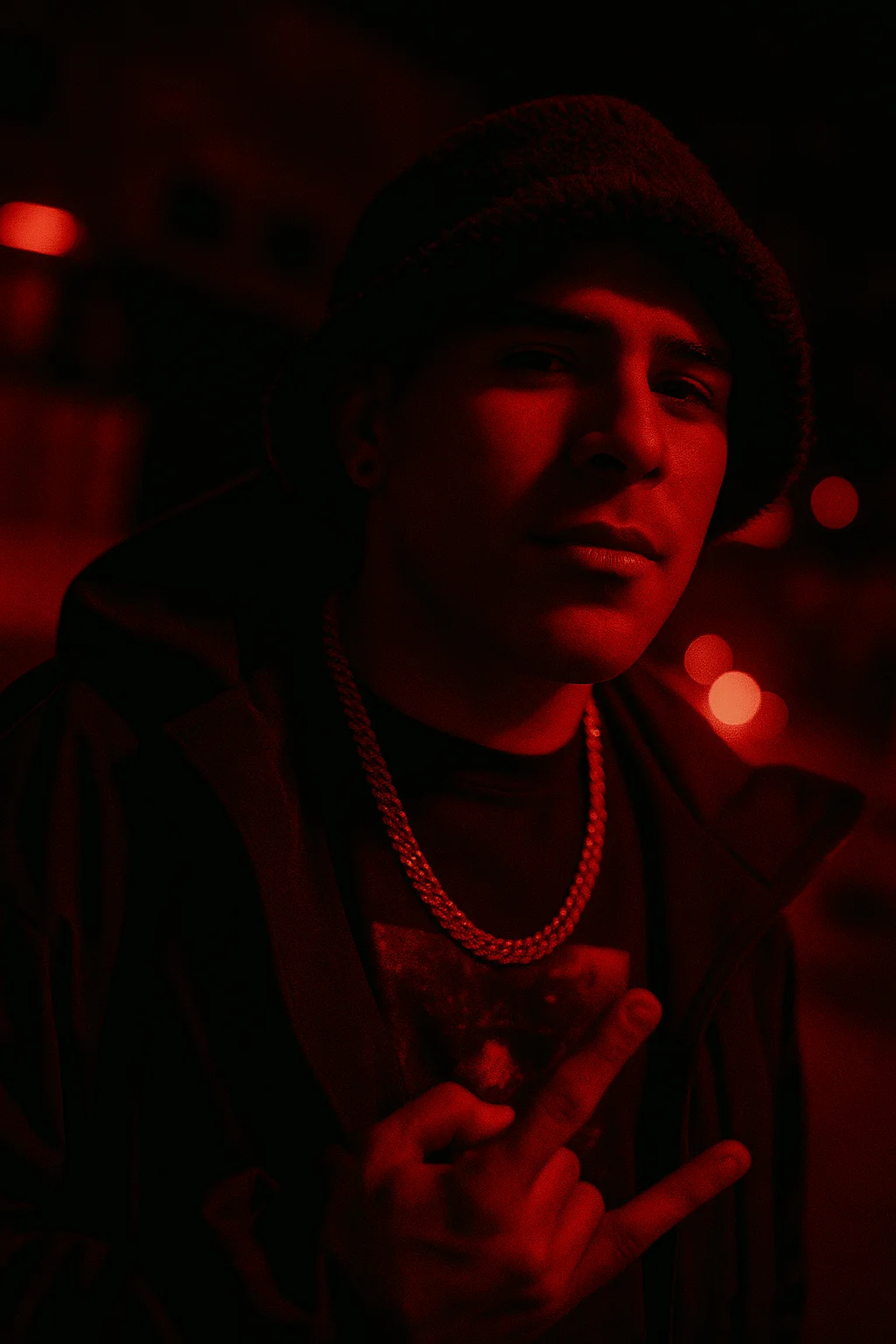 Artista de trap con estética cuidada y dirección musical independiente